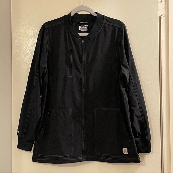 CARHARTT NWOT Force Cross Flex Modern Fit Zip Front Utility Scrub Jacket - Picture 3 of 8